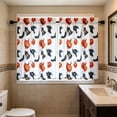 thumbnail image 6 of Halloween Kitchen Curtains 28x47 Inch 2 Panels, Washable Polyester Short Window Curtain with 2D Halloween Print, Light Filtering Bedroom Bathroom Decor, 6 of 6