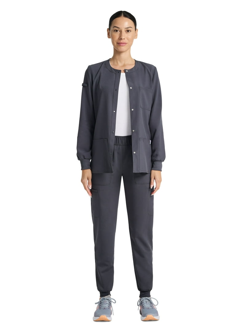 Scrubstar Stretch Snap Warm-up Jacket - Moisture Control Fabric