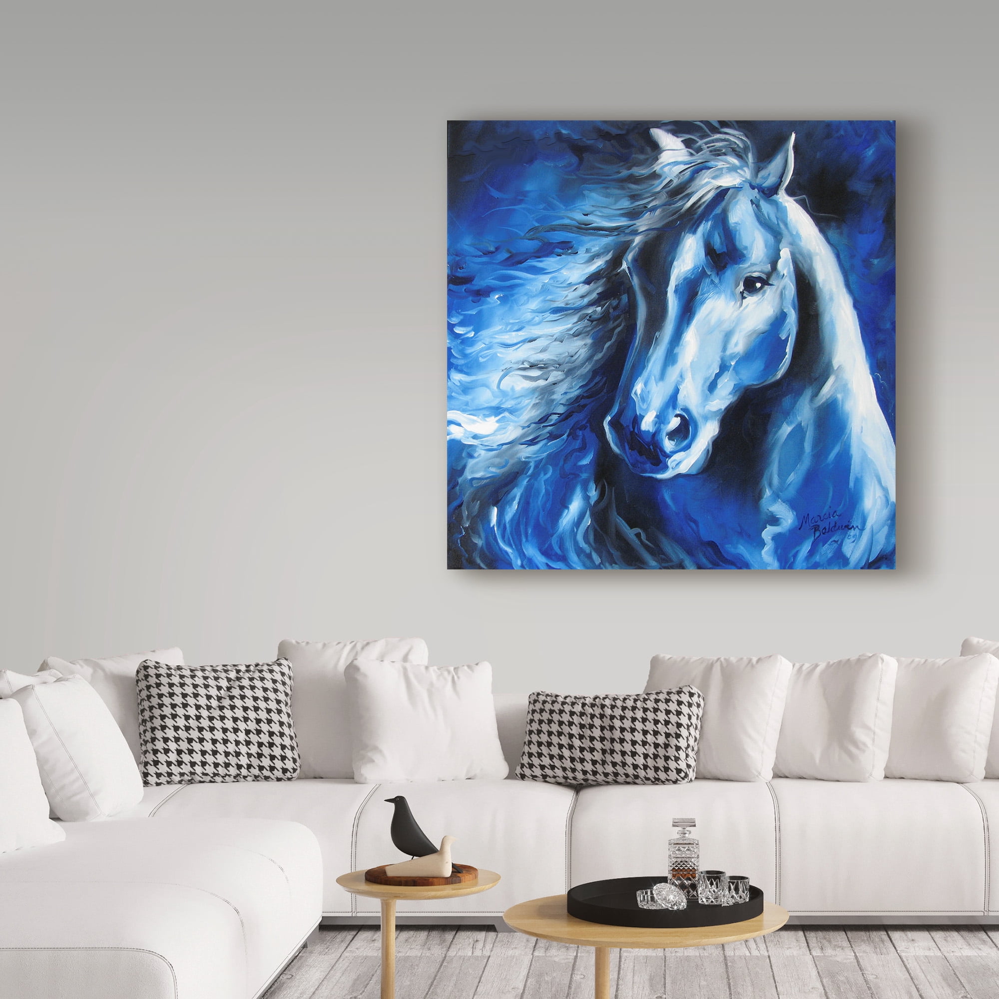 Trademark Fine Art 'Blue Thunder' Canvas Art by Marcia Baldwin
