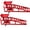 Red, variant on 5 Ton Hydraulic Car Ramps for Trucks and SUVs, Heavy Duty Steel Service Lift with Adjustable Height 9.8-15 Inch, Garage Auto Lift Ramps Black 2 Pack