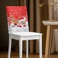 thumbnail image 2 of TSOVTHRID Dining Chair Back Cover Cute Santa Claus Reindeer Print Kitchen Chairs Cover Decorative Chair Protector Slipcovers for Home Hotel Office Farmhouse Christmas Decoration, Set of 1, 2 of 7