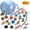 Gray, variant on Hengbo  15PCS Cat Toys Kitten Toys Combination Tunnel Interactive Cat Toys Cat Tunnel Tease Cat Stick Colorful Mouse Plush Ball Bell Ball for Cats