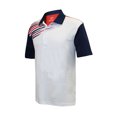 thumbnail image 1 of Monterey Club Men's Diagonal Flash Element Contrast Golf Polo Shirt #1537, 1 of 2