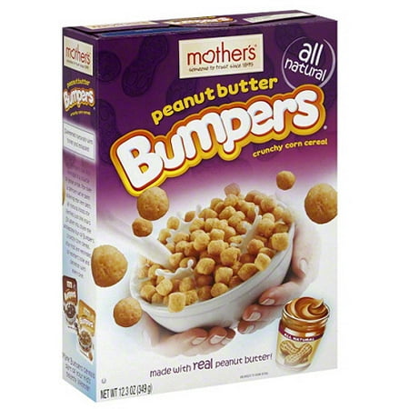 Mother's Peanut Butter Bumpers Crunchy Corn Cereal, 12.3 oz, (Pack of