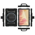 thumbnail image 4 of Dteck case for Samsung Galaxy Tab A7 10.4 inch T500 T505 T507 T509,Heavy Duty Rugged Rubber Case Rotatable Kickstand Hand Strap Shockproof 3-Layer Protection Armor Cover,Black, 4 of 9