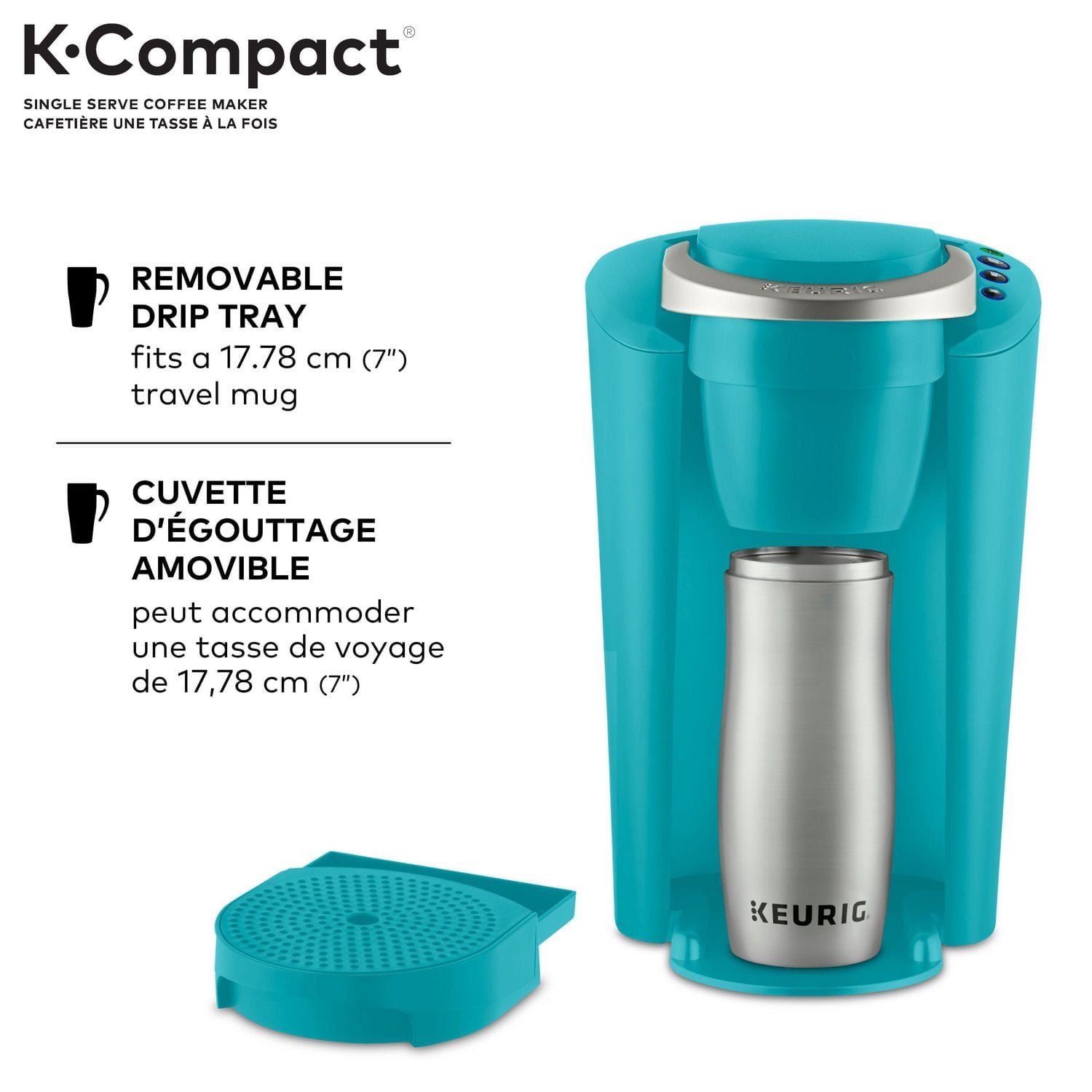 Cafetière une tasse à la fois pour capsules k-cup Keurig K-Compact