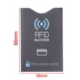 thumbnail image 2 of 5PCS Fashion Protection Anti-theft Credit Cards Protect Case Cover Blocking Sleeve Card Holder RFID Blocker CARBON FIBER HORIZONTAL, 2 of 8