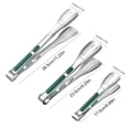 thumbnail image 3 of Compact Serving Tongs Small Food Cooking Tongs Kitchen Tongs Stainless Steel Metal Long Heavy Duty And Ergonomic Perfect For Kitchen Stainless Steel Tongs Kitchen Gadgets Dishwasher 9 Inch(sili, 3 of 4