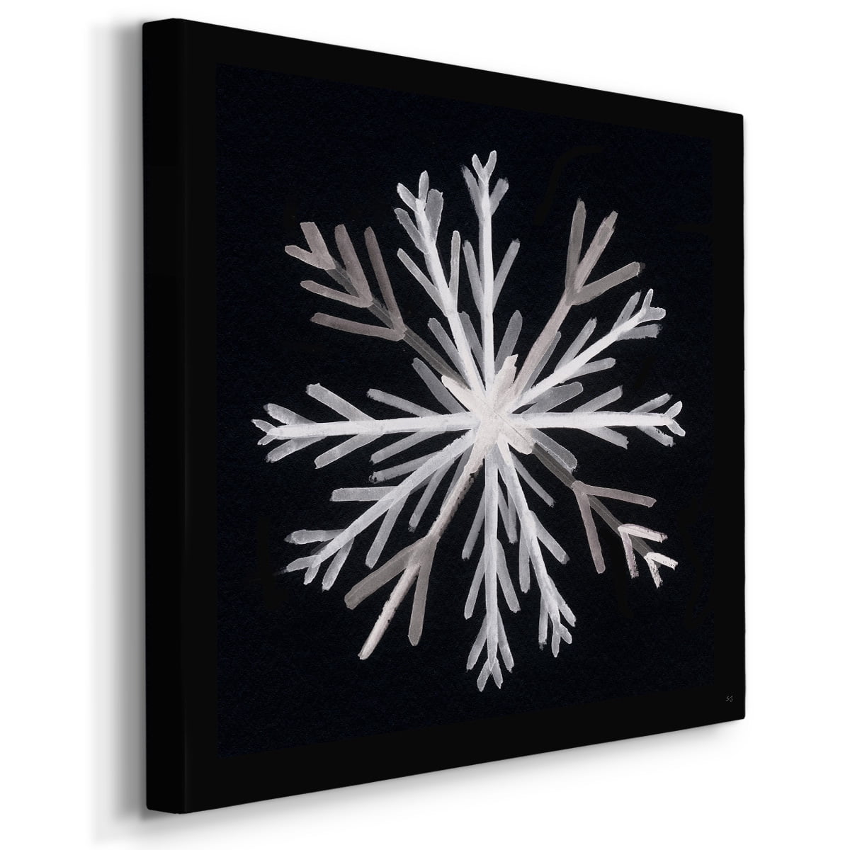 Snowflake I- Gallery Wrapped Canvas
