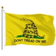 thumbnail image 3 of G128 Combo Pack: Don't Tread on Me Flag with American Flag both 3'x5' Polyester with Brass Grommets, 3 of 8