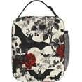 thumbnail image 3 of Goth Lunch Box for Adults Women Floral Lunch Box Insulated Cooler Reusable Lunch Bag Container Gifts for Work Office Picnic Travel, 3 of 7