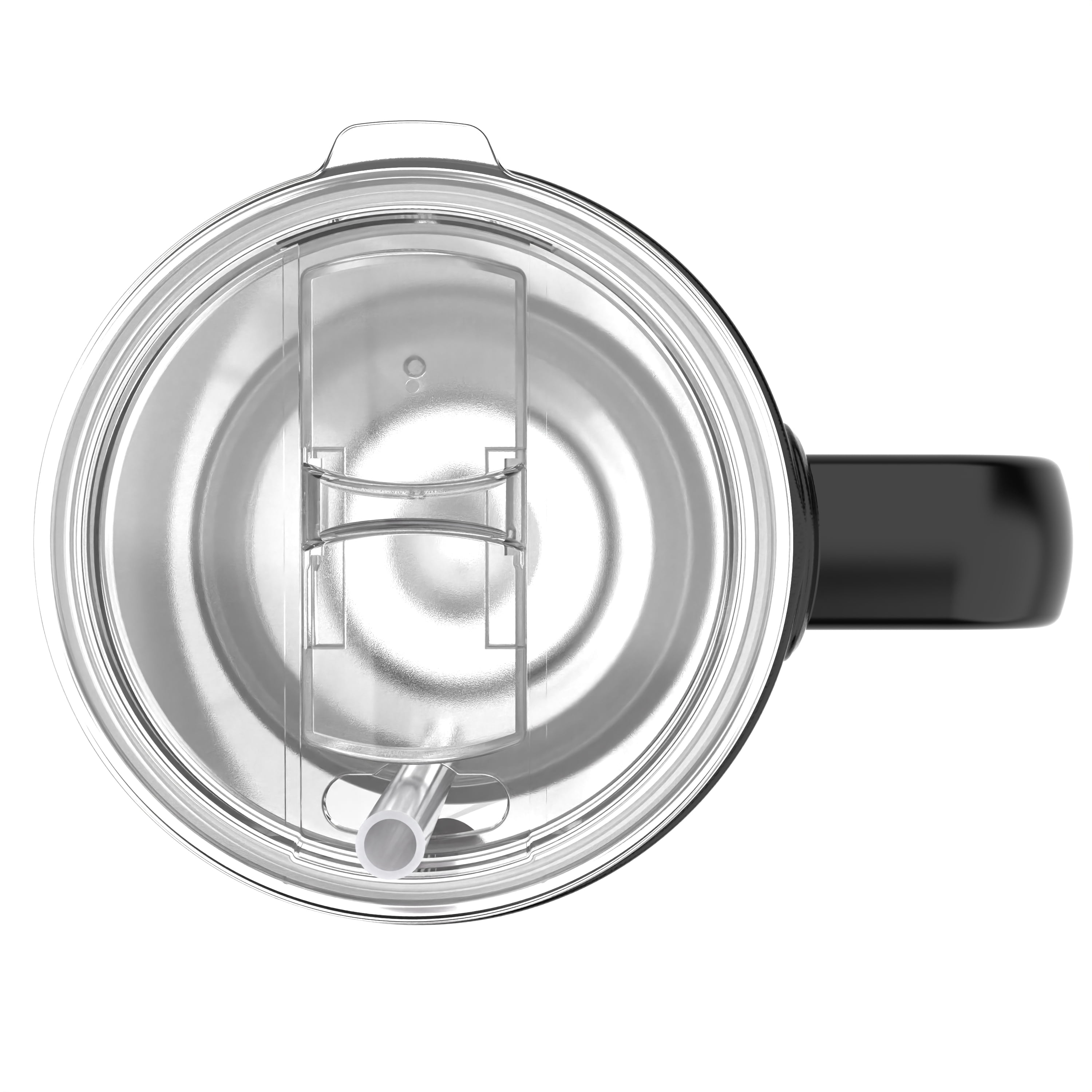 Zak Designs 40oz Wednesday Straw Handle Tumbler, Stainless Steel Vacuum Insulated Waverly Tumbler Featuring a Sliding Lid