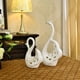 thumbnail image 5 of Matsuzay Adorno de cisne blanco, 2 uds., decoración moderna para el hogar, figuritas de animales, decoración de boda, Navidad, bodas, regalo Decoración, 5 of 6