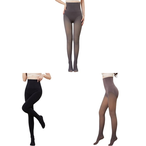 Womens Compression Pantyhose Stockings 3 Packs Tummy Control Medical Graduated Support Opaque Closed Toe Hose Tights Fall Winter