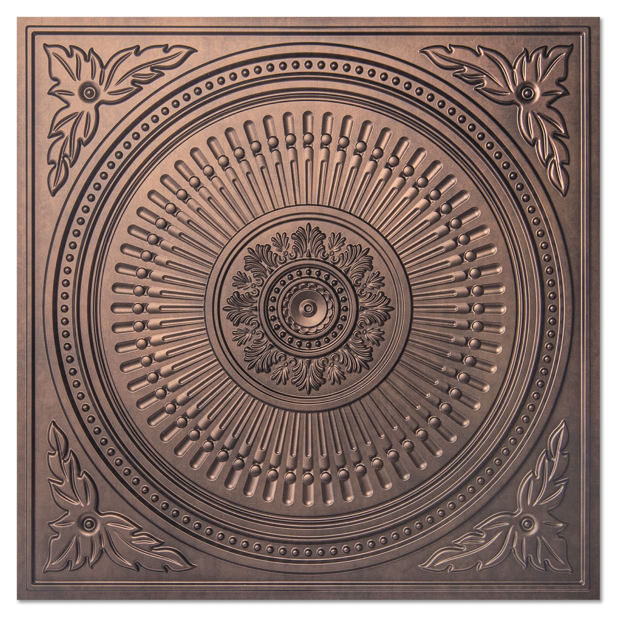 24''X24'' Drop Ceiling Tiles,3D Decorative PVC Ceiling Panels for Living Room,Office,12-Pack