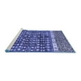 thumbnail image 2 of Ahgly Company Machine Washable Indoor Rectangle Abstract Blue Modern Area Rugs, 5' x 8', 2 of 4