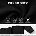 thumbnail image 5 of GIRUNS Mens Waffle Crew Neck Long Sleeve Pullover Shirts Casual Lightweight Fitted Basic T-Shirt, 5 of 6
