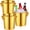 Gold, variant on 6 Pack Stainless Steel Champagne Bucket 3 Qt Metal Ice Bucket Double Wall Wine Buckets with Handles Party Beverage Chiller for Champagne Beer Cocktail Wine Drinks Home Bar Accessories (Gold)