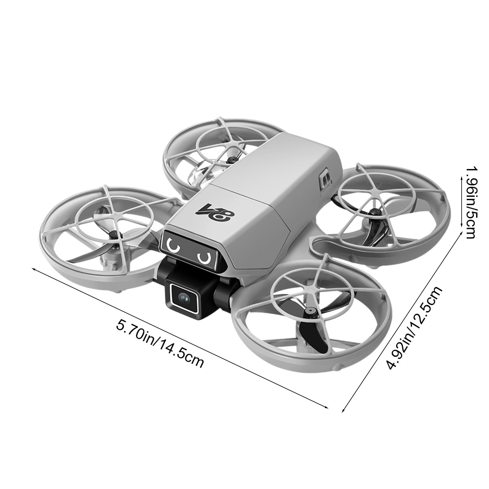 Drone with ESC Camera And Cool Light, 360°stunt roll, One Click Takeoff And Landing,Altitude Hold Headless Mode, Gifts for Children And Adults