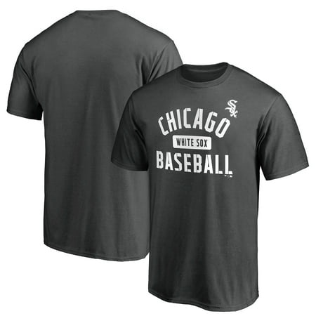 Men’s Fanatics Branded Charcoal Chicago White Sox Iconic Primary Pill T-Shirt