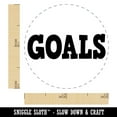thumbnail image 2 of Goals Bold Text Self-Inking Rubber Stamp Ink Stamper - Yellow Ink - Mini 1/2 Inch, 2 of 7