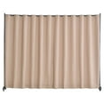thumbnail image 1 of VEVOR Room Divider Portable Panel Room Divider with Wheels Privacy Screen Brown, 1 of 9