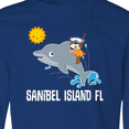 thumbnail image 4 of Inktastic Sanibel Island Florida Dolphin Long Sleeve Youth T-Shirt, 4 of 5