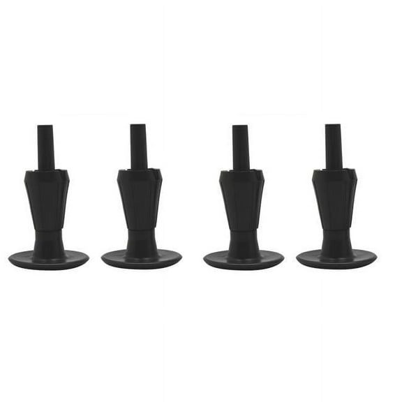 Inroom Furniture Designs B1304-4 Bedframe Glides - Black, 4.4 x 2.5 x 2.5 in.