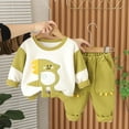 thumbnail image 4 of NAFUU Toddler Baby Boy Fall Winter Clothes Long Sleeve Crewneck Pullover Casual Pants Set Stylish Cartoon Cute Boys Two Piece Outfits Leisure Dailywear 3-4 Years, 4 of 4