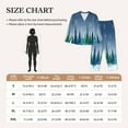 thumbnail image 4 of Vsdgher Christmas Trees Pajamas Set Long Sleeve Sleepwear Womens Button Down Nightwear Pj Sets-Small, 4 of 7