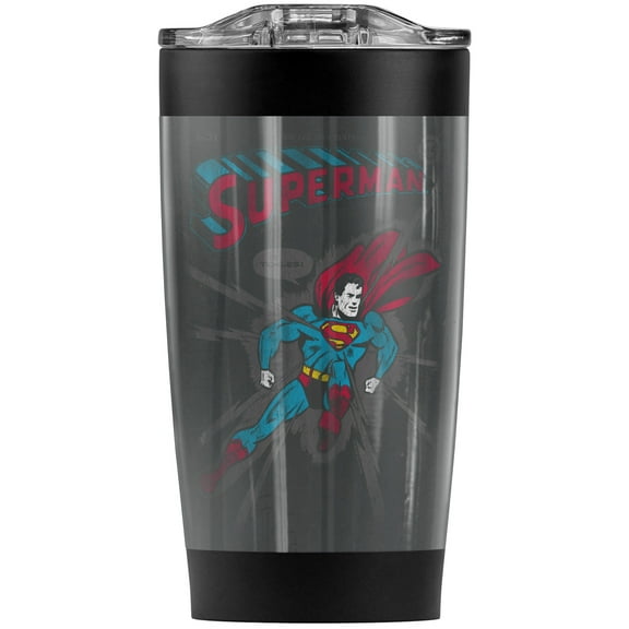 Superman It Tickles Stainless Steel Tumbler 20 oz Coffee Travel Mug/Cup, Vacuum Insulated & Double Wall with Leakproof Sliding Lid | Great for Hot Drinks and Cold Beverages
