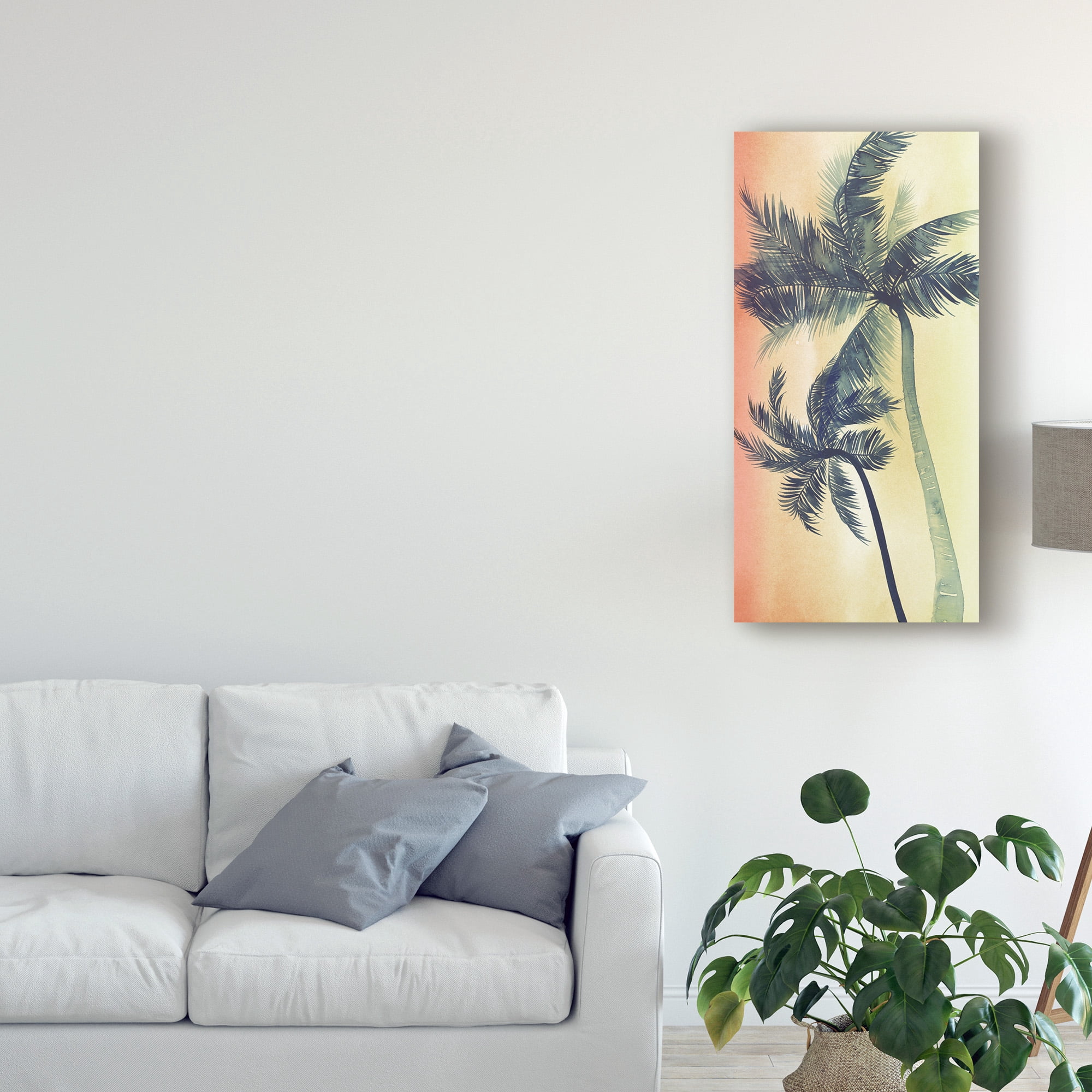 Trademark Fine Art 'Vintage Palms I' Canvas Art by Grace Popp