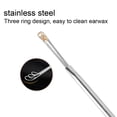 thumbnail image 3 of Removal 3pcs Stainless Steel Triple  Ear Spoon Earwax Remover Cleaning Tool, 3 of 8