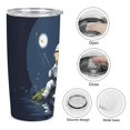 thumbnail image 6 of Funny Astronaut Tumbler with Lids And Straws Insulated Cup Reusable Stainless Steel Water Bottle Travel Mug, 6 of 8