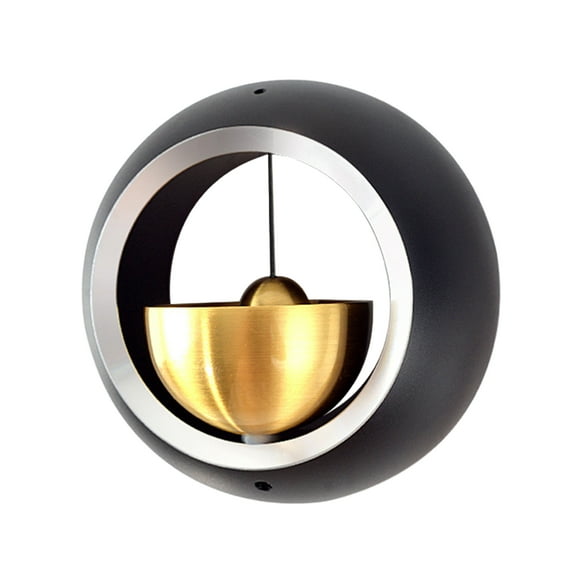 Campanas de puerta Advancent Elegancia discreta de cobre Decoración del hogar negro