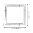 thumbnail image 2 of FOMIYES 1Pcs Metal Hoop Square Wreath Frame for Christmas and  Decorations 30X30X0.3in, 2 of 8