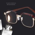thumbnail image 4 of LANFENG Natural Crystal Stone Reading Glasses For Men Women Fashion  Computer Readers Clear Real Glass Lenses, 4 of 8