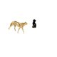 thumbnail image 5 of Escultura De Animal De Guepardo Dorado, Figura Decorativa De Resina Para Centro De Mesa, Adorno Para Oficina, Entrada Del Hogar, Estantería, Sala De Estar, Dormitorio., 5 of 8
