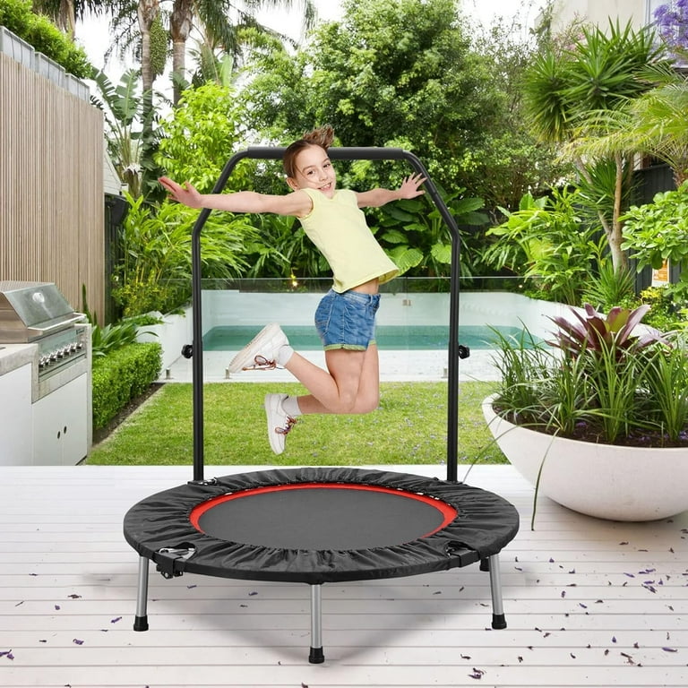 Rebounder Trampoline for Adults with Bungee Cords, Portable