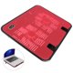 thumbnail image 4 of EeaseMX Enfriador para portátil de 14 pulgadas, 5 V, doble ventilador, USB, externo, almohadilla de enfriamiento, soporte delgado, panel metálico silencioso (rojo), 4 of 7