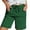A1 Green, variant on Women's Linen Shorts High Waisted Hot Pants With Pockets Women Pull On Shorts Solid Color Slacks Baggy Wide Leg Shorts Relaxed Fit Comfortable Lounge Linen Womens Shorts Brown XXL