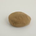 thumbnail image 1 of Boina para niños, otoño e invierno, gorro de pintor para niñas, estilo coreano, gorro de calabaza de color sólido con oso para niños, 1 of 5