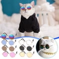 thumbnail image 1 of Viflosae Lunettes de Mode pour Chien, Chat, Animal de Compagnie, Tendance Créative, Photo, Monture Ronde, Petites Lunettes de Soleil, Poupée Jouet, Lunettes de Soleil Rétro pour Intérieur/extérieur, 1 of 7