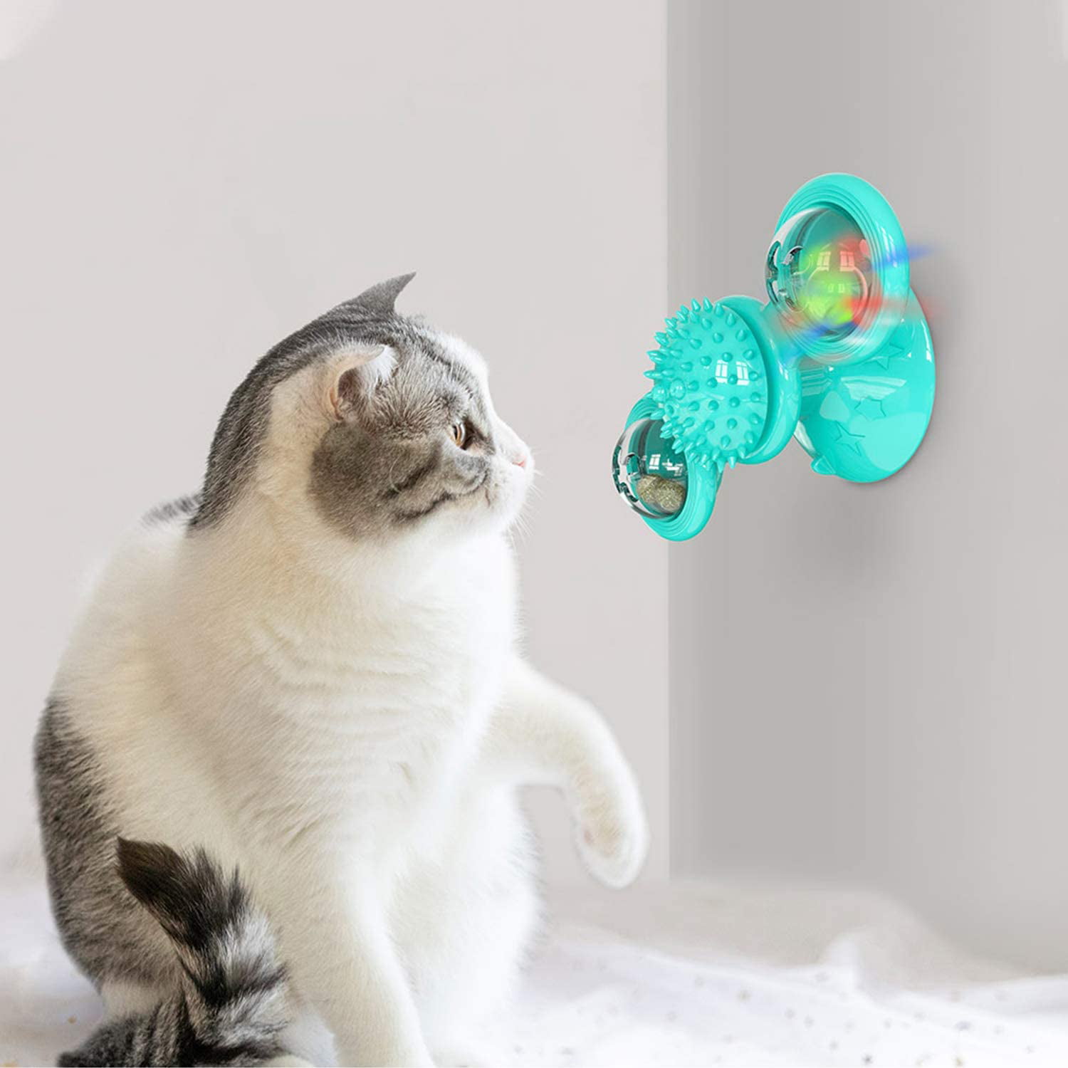 Cat Toys Interactive Chew Toys for Indoor Windmill Catnip Toys Cat