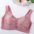 thumbnail image 5 of Lenpel Women's Plus Size Bras Wireless Full Coverage Support Front Closure Bralettes for Seniors Comfortable Bras, 5 of 5