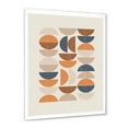 thumbnail image 2 of Designart 'Abstract Moon and Sun In Orange and Blue' Modern Framed Art Print, 2 of 4