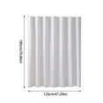 thumbnail image 3 of Shower Curtain Polyester Shower Curtain White Shower Curtain（100G Fabric,120 Width * 180 Height), 3 of 3