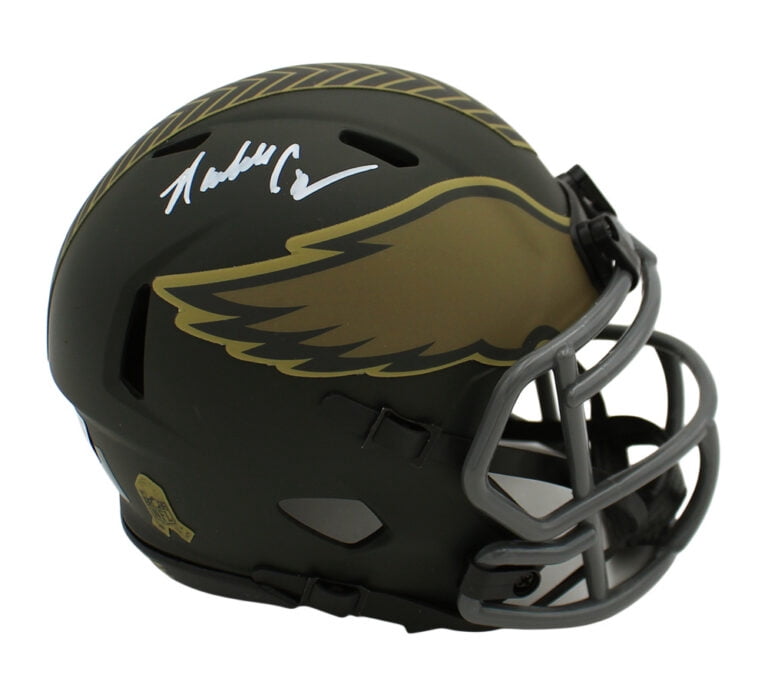 Randall Cunningham Autographed/Signed Philadelphia Speed STS 4 Football Mini Helmet