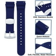 thumbnail image 3 of 18MM Silicone Replacement Watch Band for Men/Women Sport Watch Blue, 3 of 6