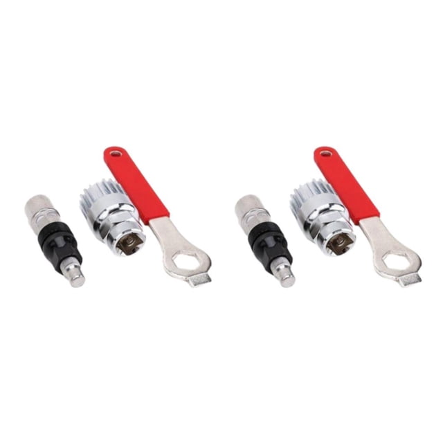 Riwesomey Práctico kit de herramientas Cualquier entusiasta de la bicicleta Kit Fácil de usar y esencial para la multiherramienta 1+tirador+manguito (2) 2piezas